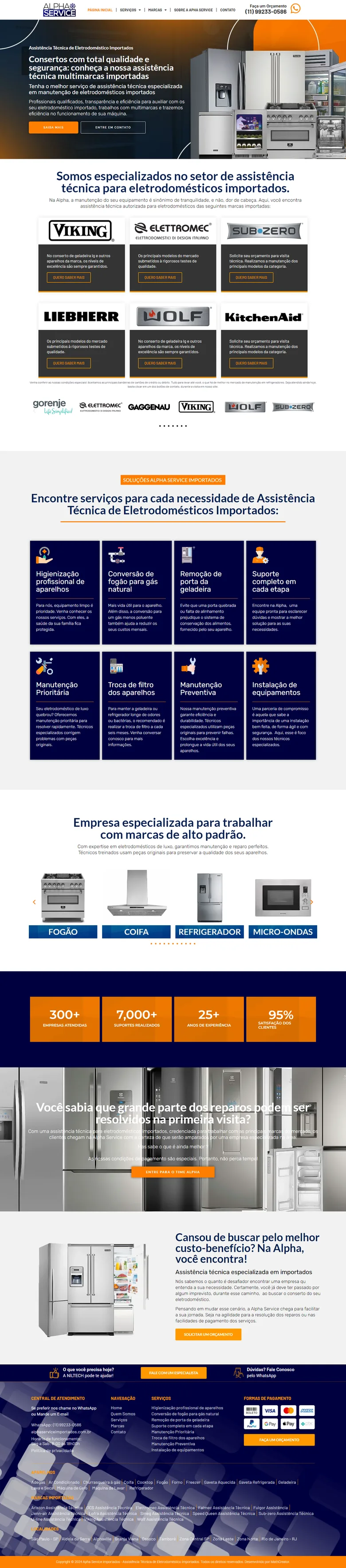 Site Alpha Service Importados