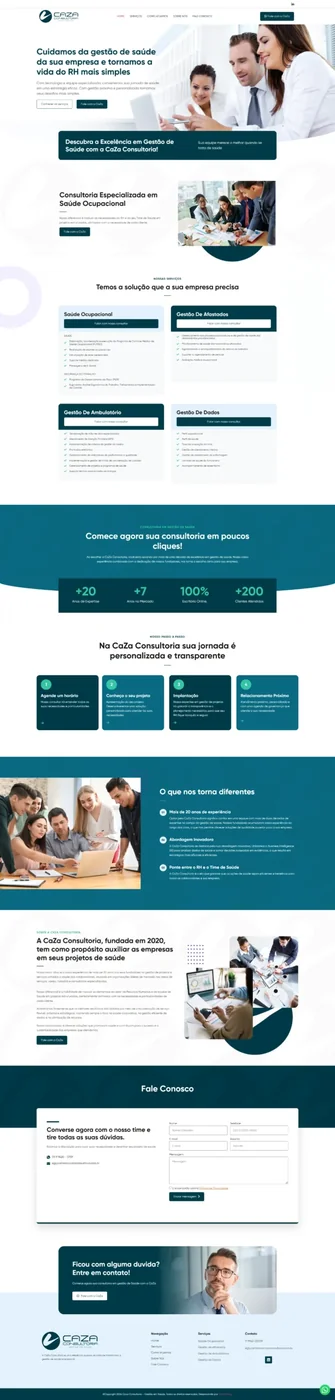 Caza Consultoria — landing page